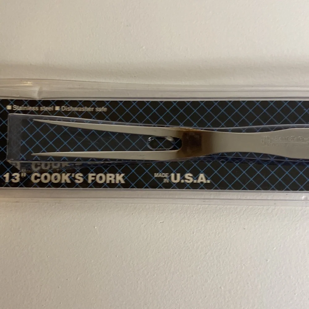 13” COOK’S FORK in Original Packaging Stainless Steel Professional Cutlery